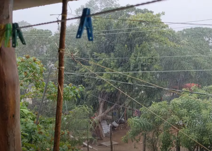 The rains of Tropical Storm Boris.